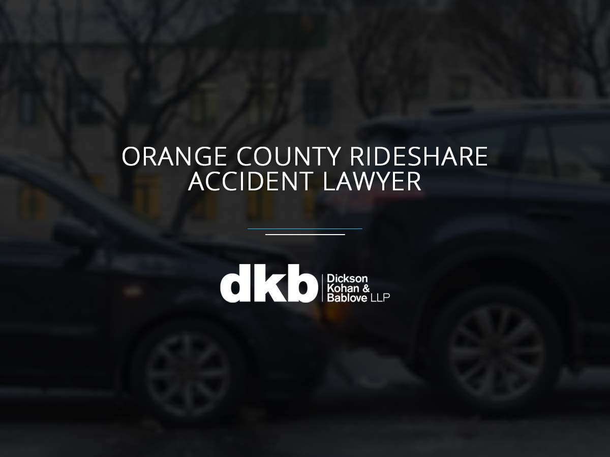 Rideshare Accident Lawyer - Kohan & Bablove Injury Attorneys