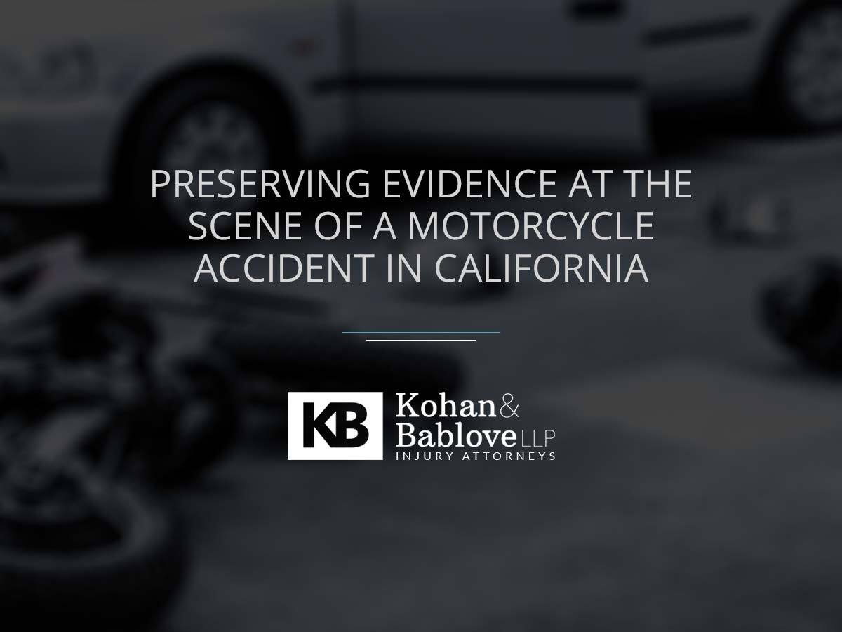 Preserving Evidence At The Scene Of A Motorcycle Accident In California ...